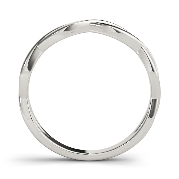 Infinity Twisted Wedding Gold Band