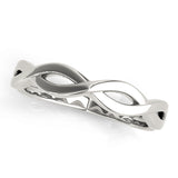 Infinity Twisted Wedding Gold Band