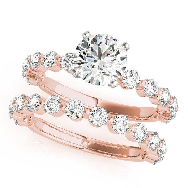 Luxe Single Prong Engagement Ring Round Diamond Engagement Ring — 9K/18K Gold & Platinum