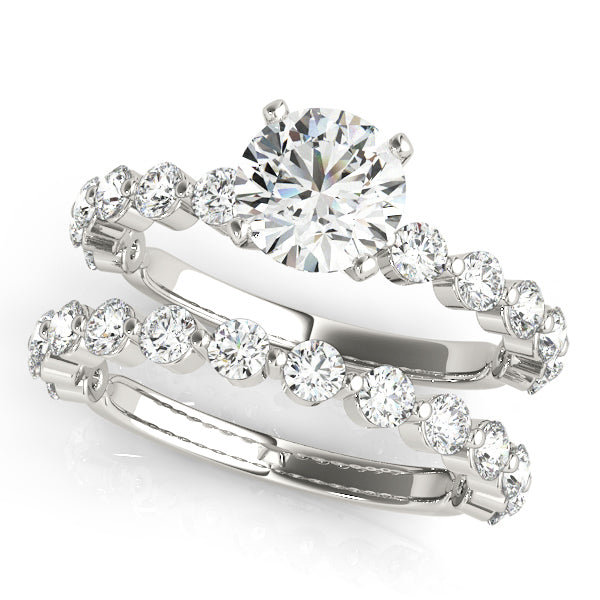 Luxe Single Prong Engagement Ring Round Diamond Engagement Ring — 9K/18K Gold & Platinum