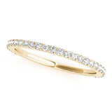 Straight Diamond Half Eternity Ring in Gold & Platinum