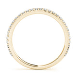Straight Diamond Half Eternity Ring in Gold & Platinum