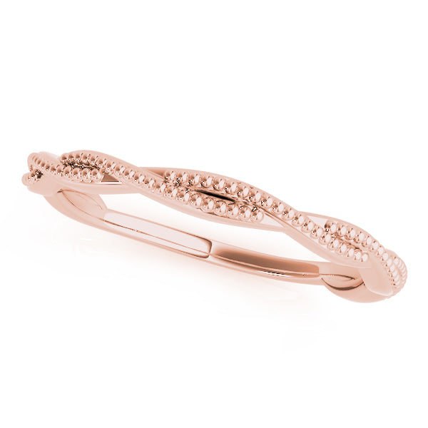 Twisted Wedding Gold Band