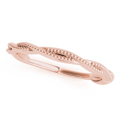 Twisted Wedding Gold Band
