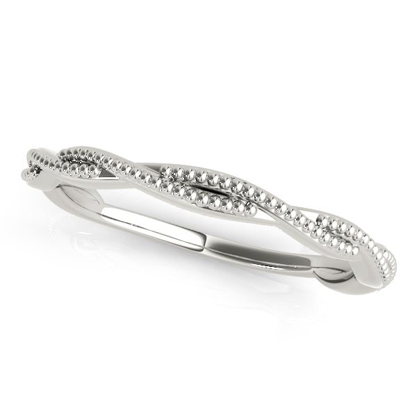 Twisted Wedding Gold Band