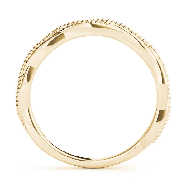 Twisted Wedding Gold Band