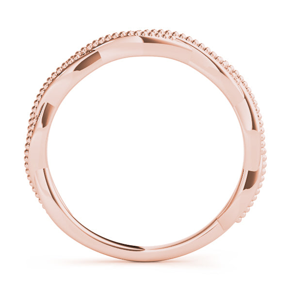 Twisted Wedding Gold Band