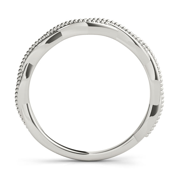 Twisted Wedding Gold Band