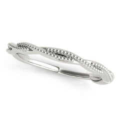 Twisted Wedding Gold Band
