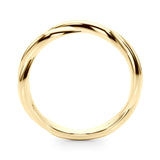 Twisting Wedding Gold Band
