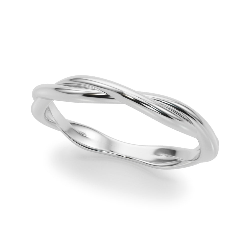 Twisting Wedding Gold Band