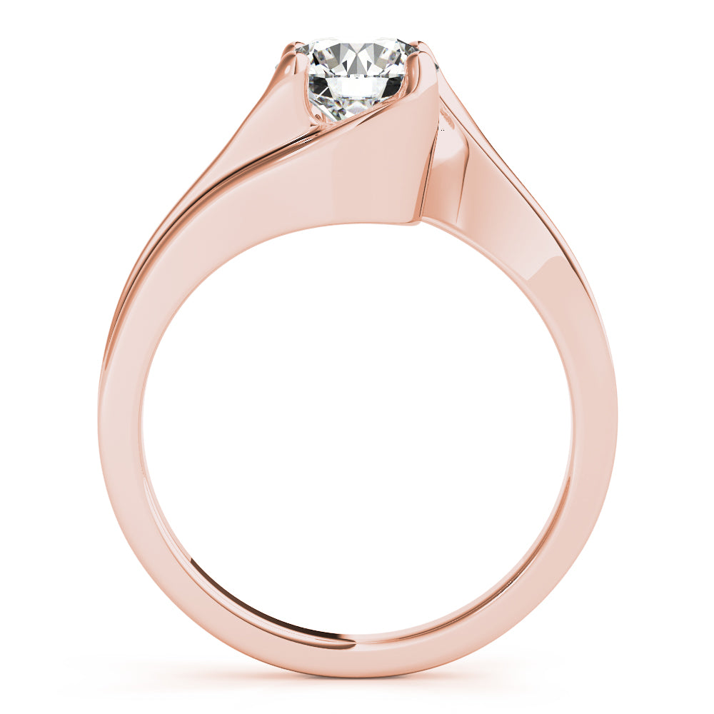 Eternal Bypass Round Diamond Engagement Ring — 9K/18K Gold & Platinum