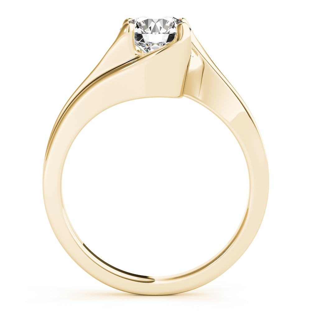 Eternal Bypass Round Diamond Engagement Ring — 9K/18K Gold & Platinum