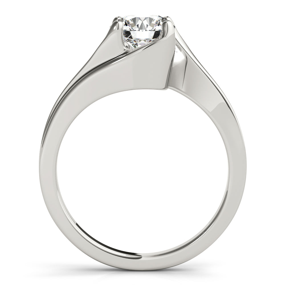 Eternal Bypass Round Diamond Engagement Ring — 9K/18K Gold & Platinum