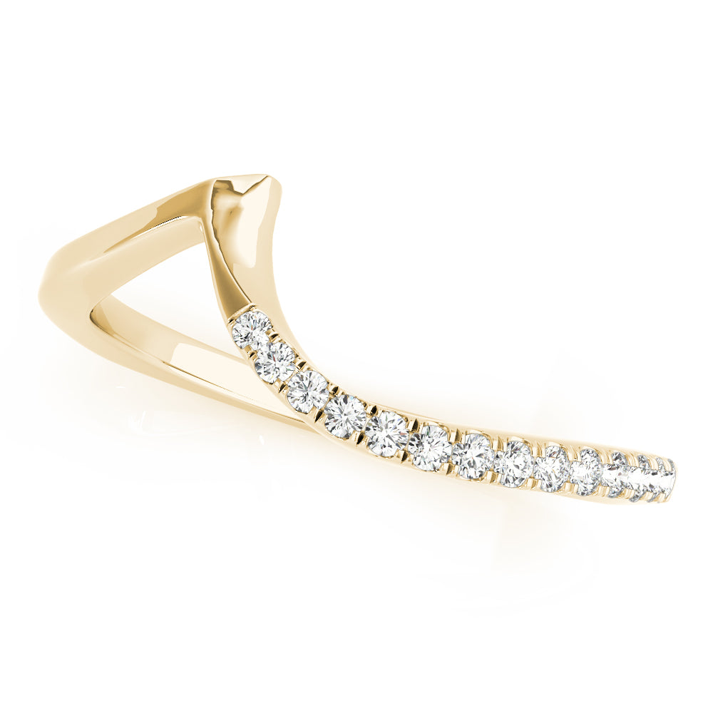 Euro Shank Half Eternity Ring in Gold & Platinum