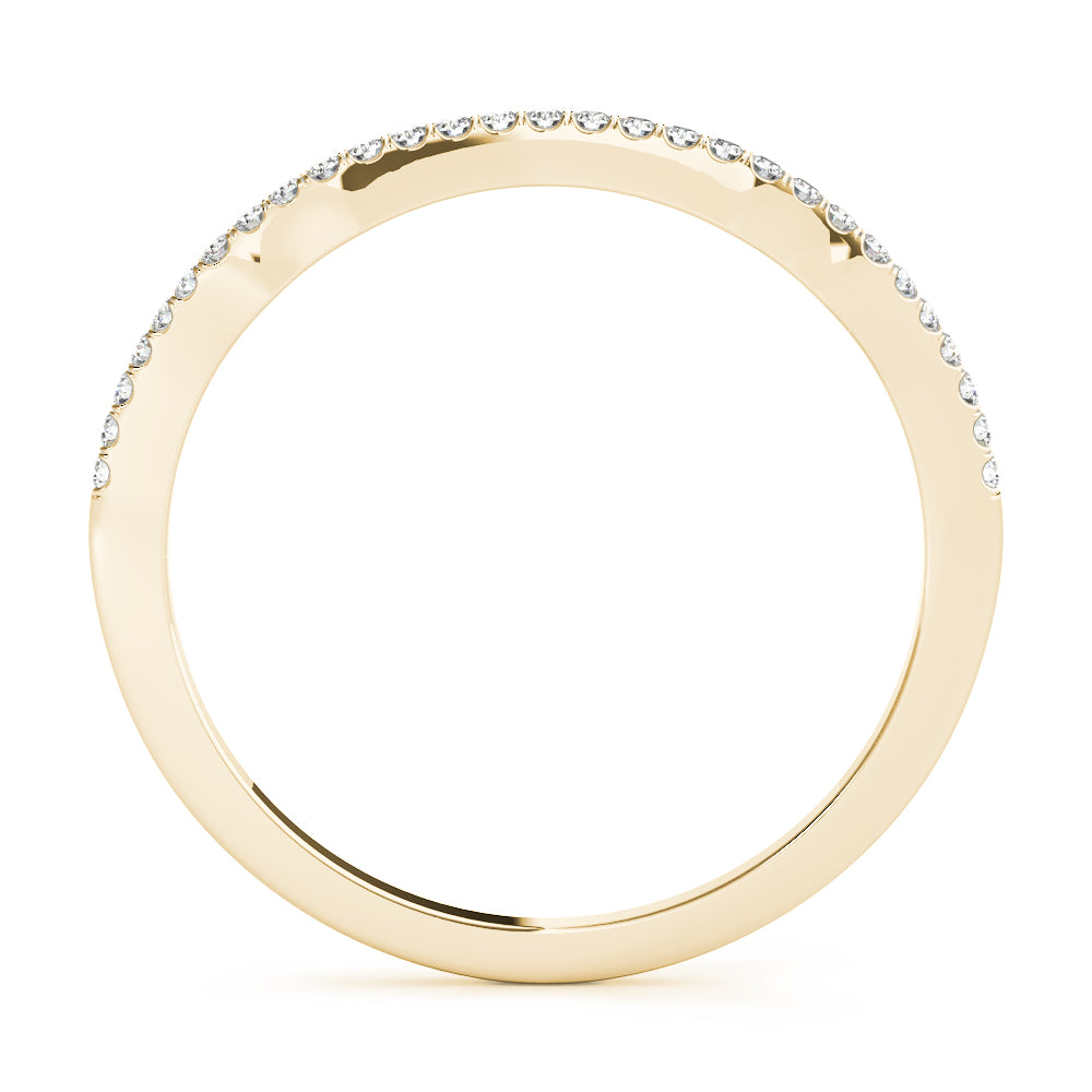 Diamond Half Eternity Ring in Gold & Platinum