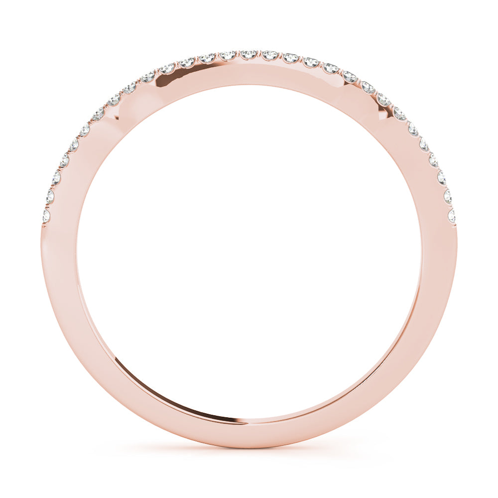 Diamond Half Eternity Ring in Gold & Platinum