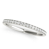 Prong Set Half Eternity Ring in Gold & Platinum