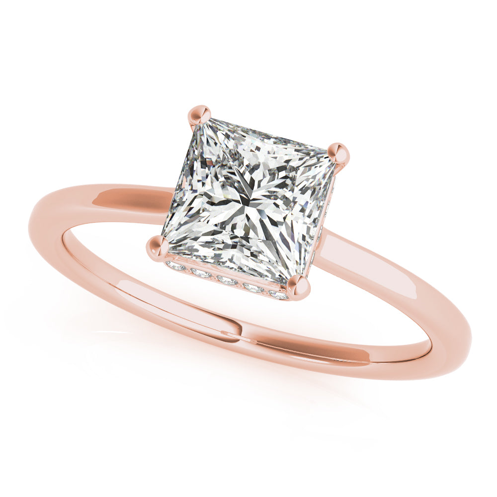 Statement Cut Princess Diamond Engagement Ring — 9K/18K Gold & Platinum