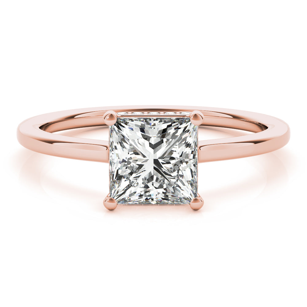 Statement Cut Princess Diamond Engagement Ring — 9K/18K Gold & Platinum