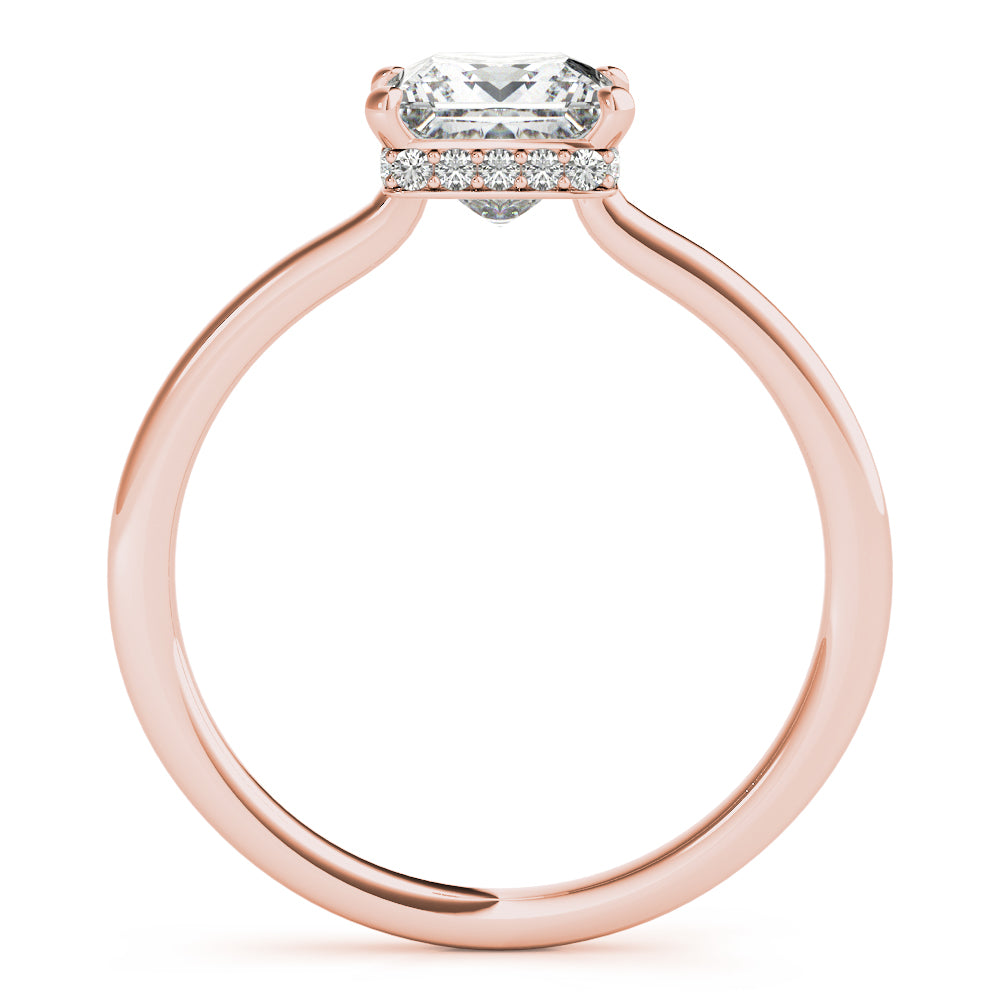 Statement Cut Princess Diamond Engagement Ring — 9K/18K Gold & Platinum