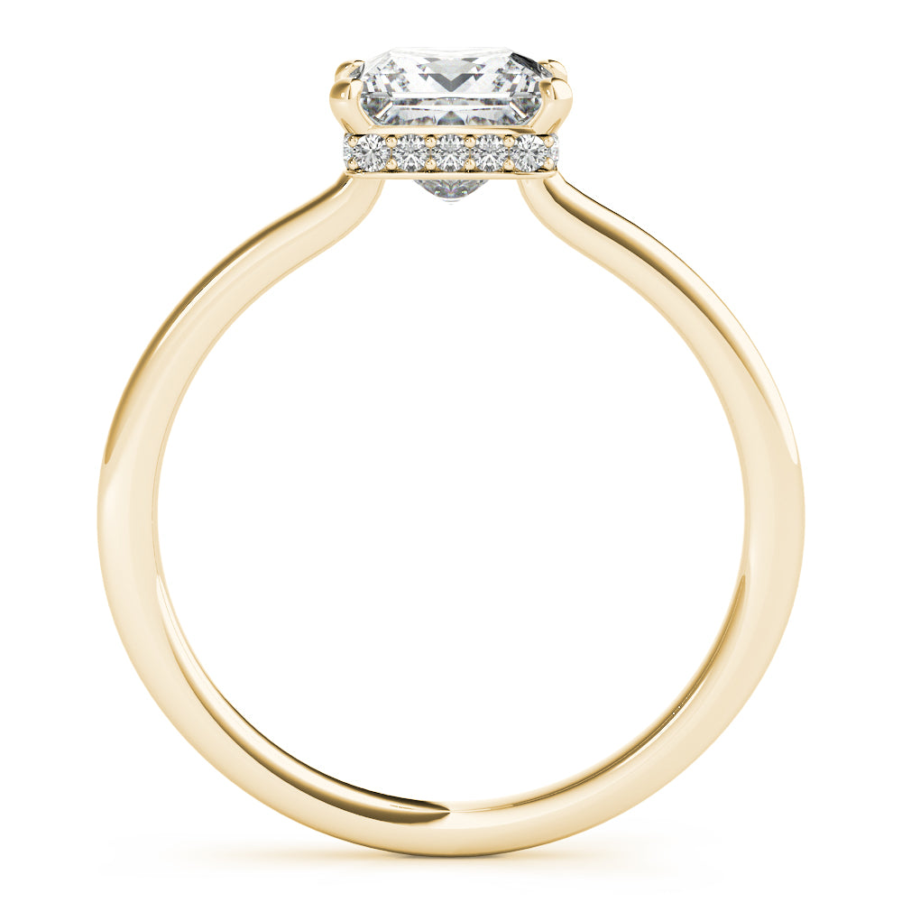 Statement Cut Princess Diamond Engagement Ring — 9K/18K Gold & Platinum
