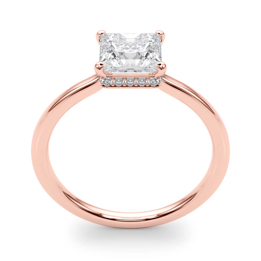 Statement Cut Princess Diamond Engagement Ring — 9K/18K Gold & Platinum