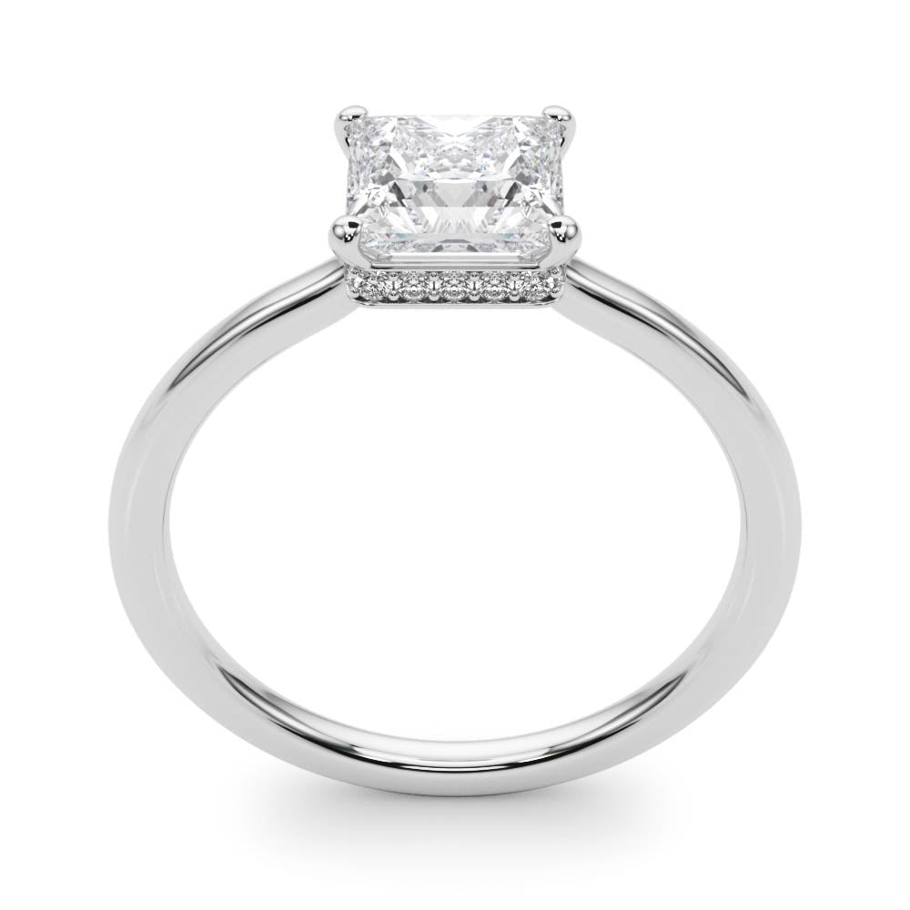 Statement Cut Princess Diamond Engagement Ring — 9K/18K Gold & Platinum