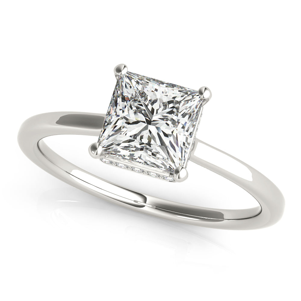 Statement Cut Princess Diamond Engagement Ring — 9K/18K Gold & Platinum