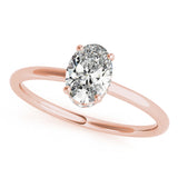 Opulent Sidestone Oval Diamond Engagement Ring — 9K/18K Gold & Platinum
