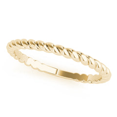 Twisting Wedding Gold Band