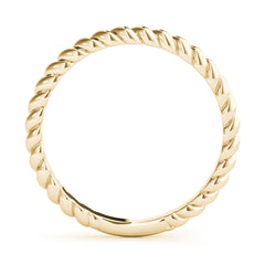 Twisting Wedding Gold Band