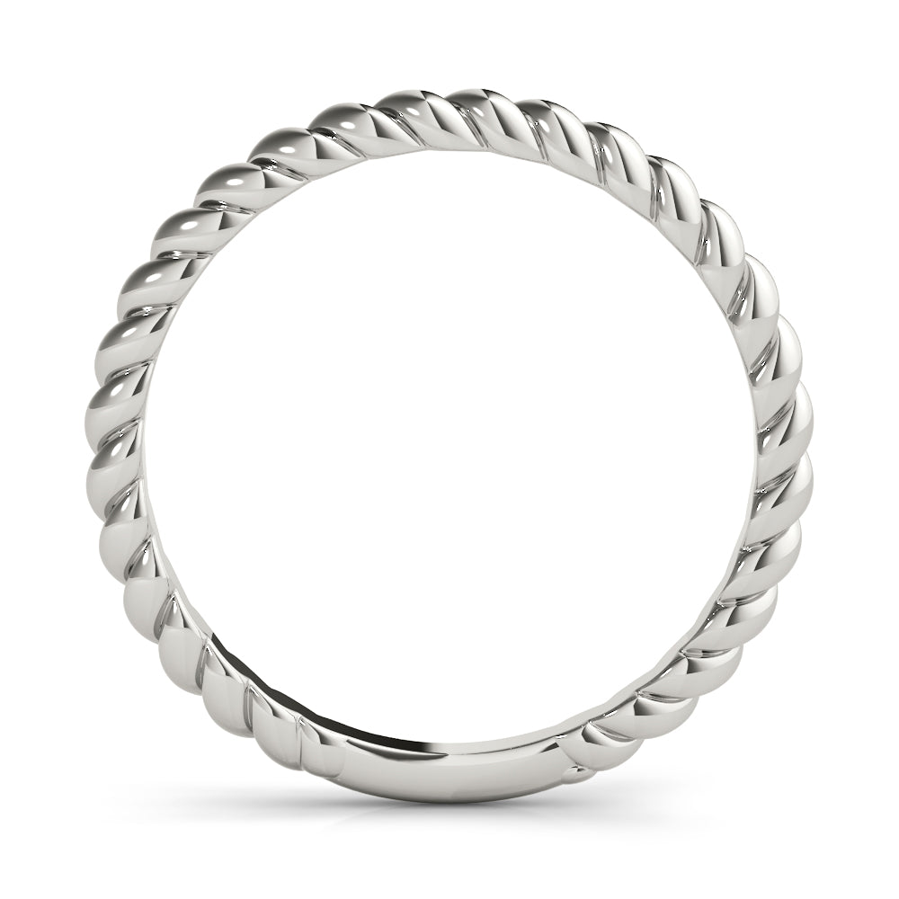 Twisting Wedding Gold Band