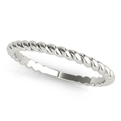 Twisting Wedding Gold Band