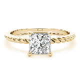 Lab-Grown Princess Cut Diamond Ring