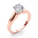 Iconic Remount Round Diamond Engagement Ring — 9K/18K Gold & Platinum