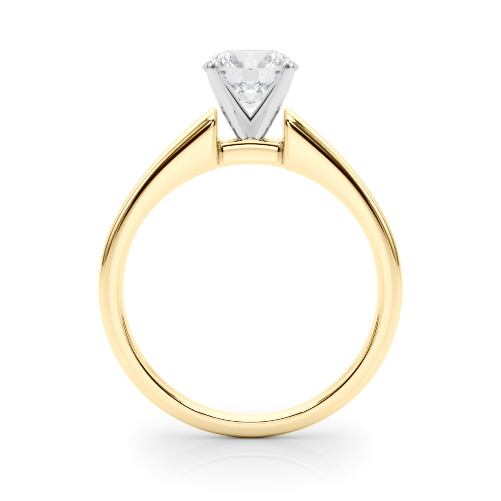 Iconic Remount Round Diamond Engagement Ring — 9K/18K Gold & Platinum
