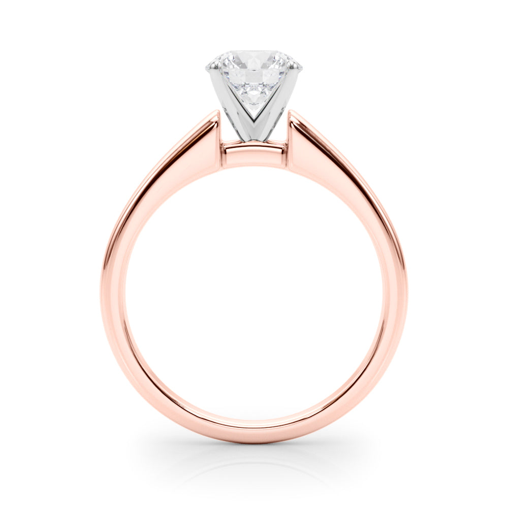 Iconic Remount Round Diamond Engagement Ring — 9K/18K Gold & Platinum