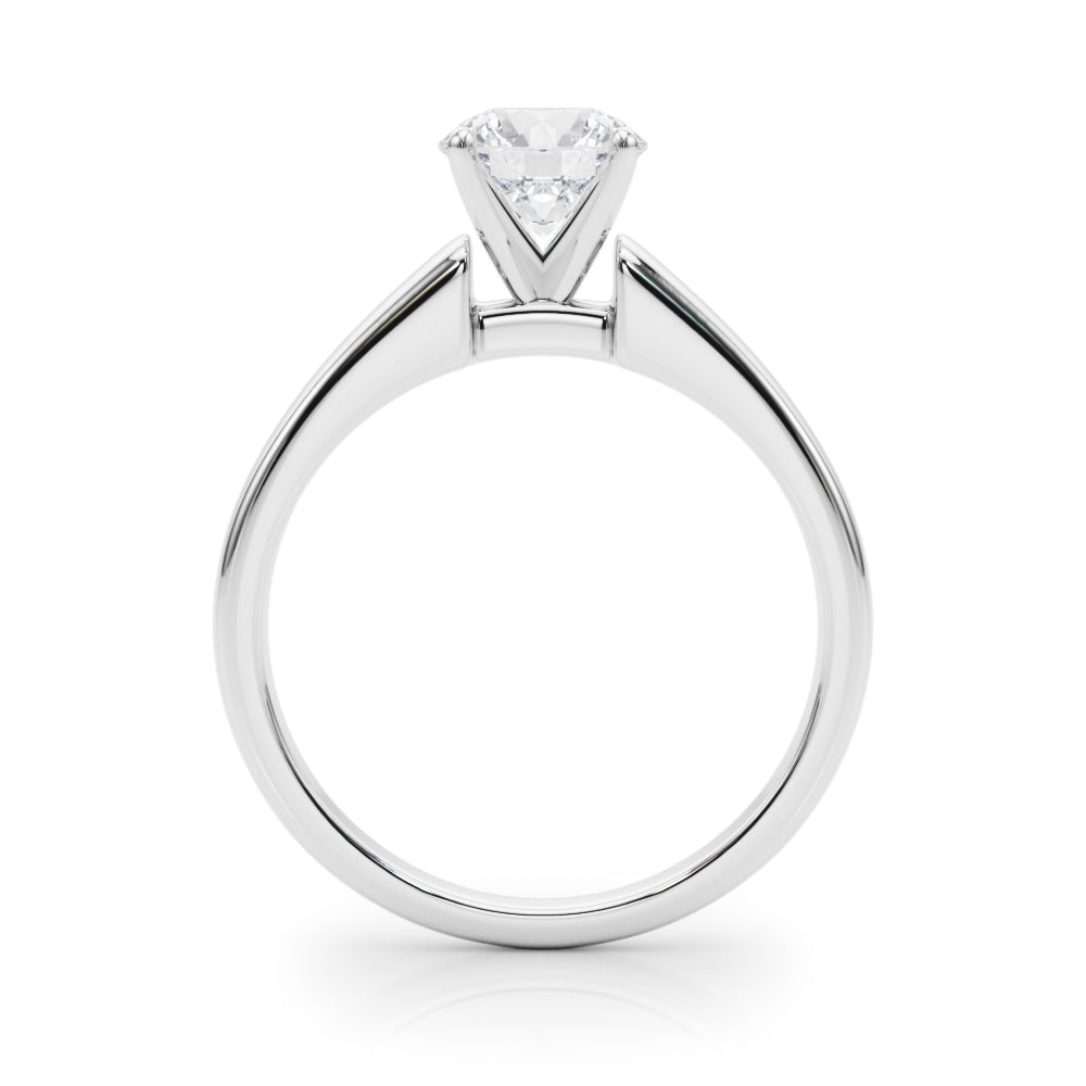 Iconic Remount Round Diamond Engagement Ring — 9K/18K Gold & Platinum