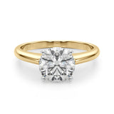 Cherished Remount Ring Round Diamond Engagement Ring — 9K/18K Gold & Platinum