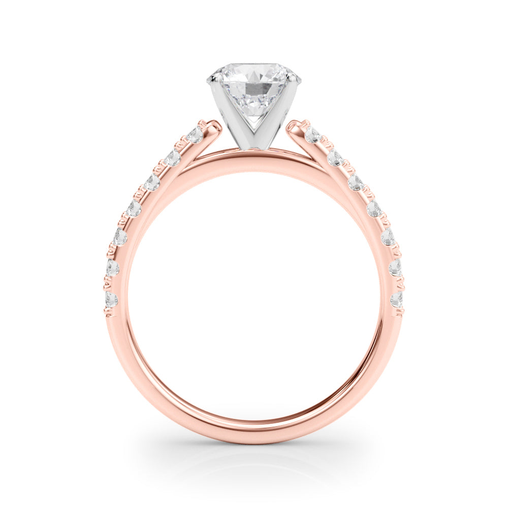 Splendid Remount Ring Round Diamond Engagement Ring — 9K/18K Gold & Platinum