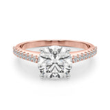 Adored Remount Ring Round Diamond Engagement Ring — 9K/18K Gold & Platinum