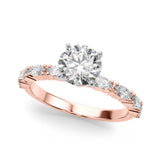 Noble Remountring Marquise Diamond Engagement Ring — 9K/18K Gold & Platinum