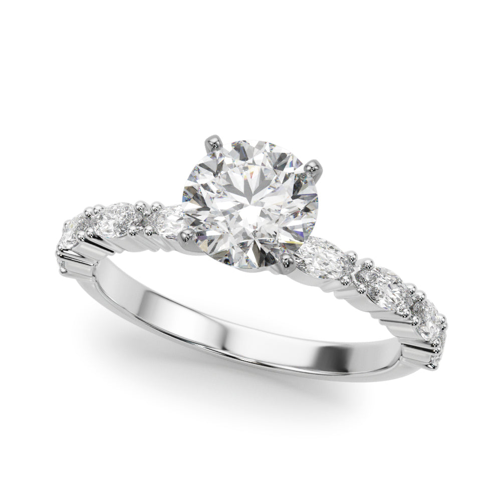 Noble Remountring Marquise Diamond Engagement Ring — 9K/18K Gold & Platinum