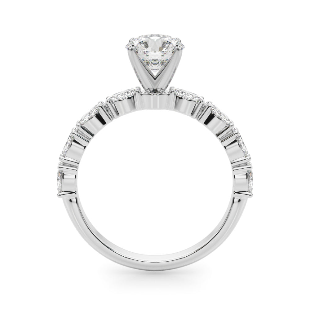 Noble Remountring Marquise Diamond Engagement Ring — 9K/18K Gold & Platinum