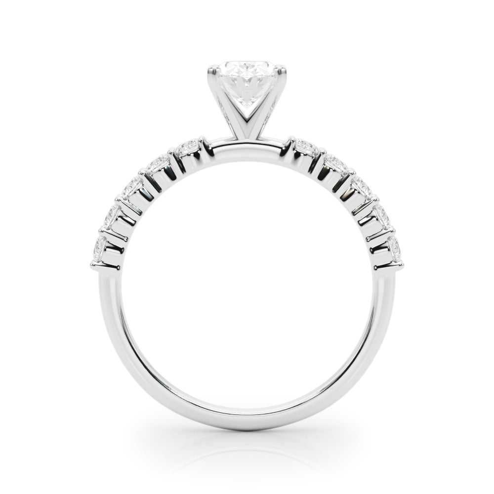 Radiant Remount Ring Round Diamond Engagement Ring — 9K/18K Gold & Platinum