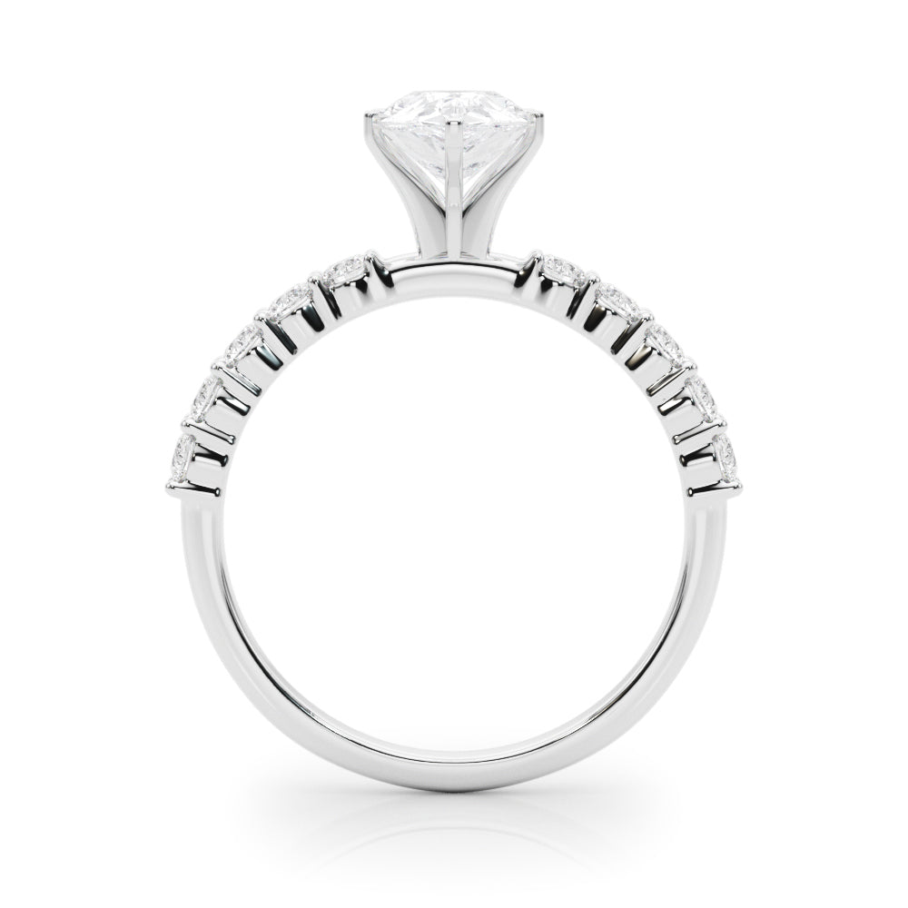 Radiant Remount Ring Round Diamond Engagement Ring — 9K/18K Gold & Platinum