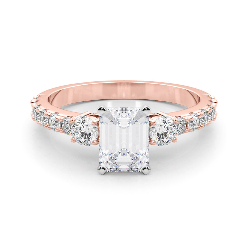 Regal Remount Ring Round Diamond Engagement Ring — 9K/18K Gold & Platinum