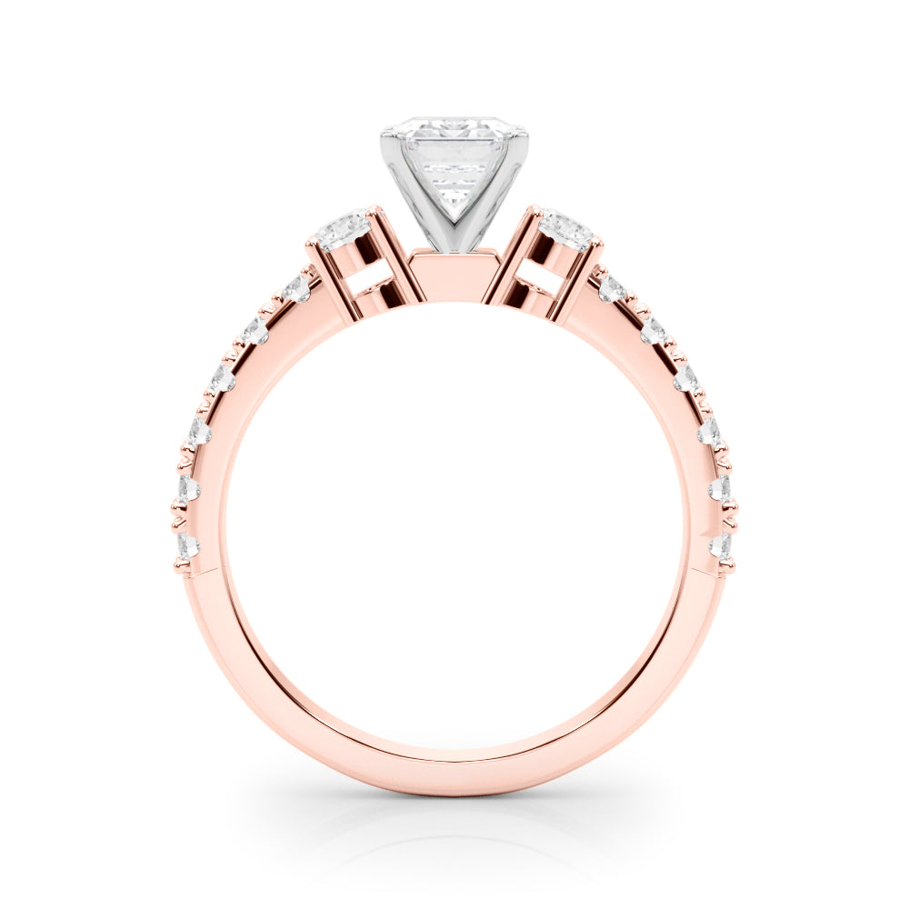Regal Remount Ring Round Diamond Engagement Ring — 9K/18K Gold & Platinum