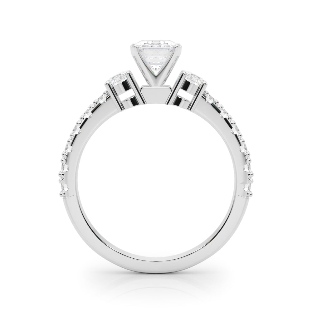 Regal Remount Ring Round Diamond Engagement Ring — 9K/18K Gold & Platinum